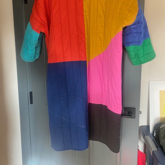 Mara Hoffman Temple Colorblock Coat Size Medium--Large - Picture 3 of 7